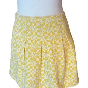 Lilly Pulitzer Skirt  Yellow  with White Daisy Embroidery  Size 4 – Style Preppy